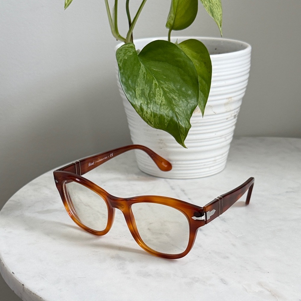 Persol Amber Glasses Vintage Handmade In Italy